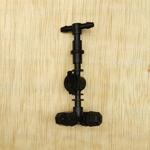 Anti Drip Fogger Sprinkler - Nozzle Mist Sprayer 4 Way Tee Selang 7mm