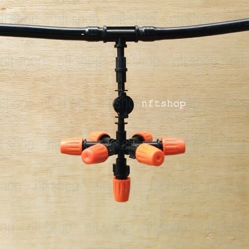 Anti Drip Seven Way Sprinkler - Nozzle Misting Tee Selang 12mm