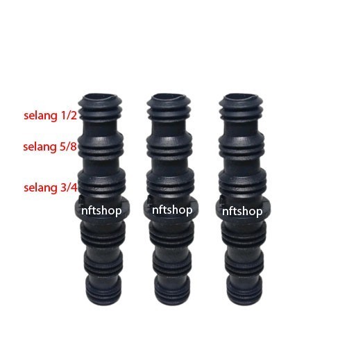 Konektor Sambungan Selang Air 1/2 5/8 3/4 Inch