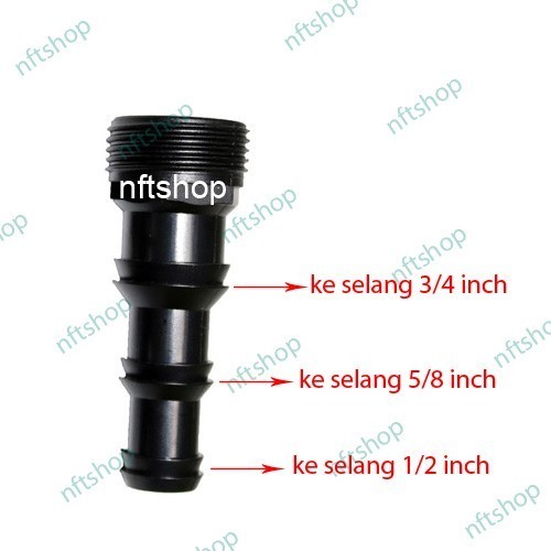 Konektor Universal Joiner Sambung Selang Drat 3/4 Inch