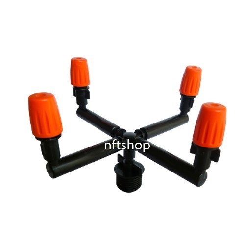 Nozzle Sprinkler Panjang 4 Arah Dengan Adapter Drat 1/2 Inch
