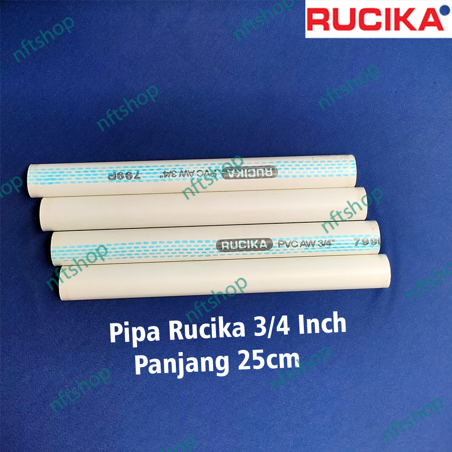Pipa PVC Rucika AW 3/4 Inch Panjang 25cm