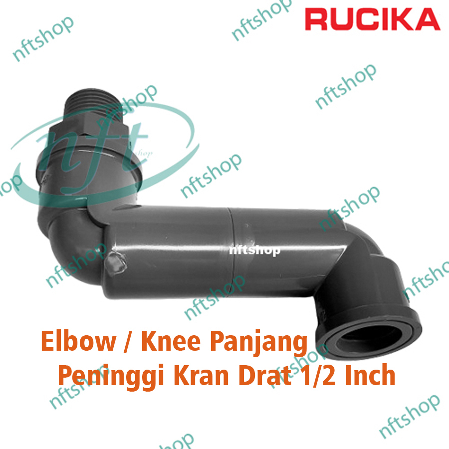 Sok Sambungan Belokan / Elbow / Knee Peninggi Kran Air Drat 1/2 Inch